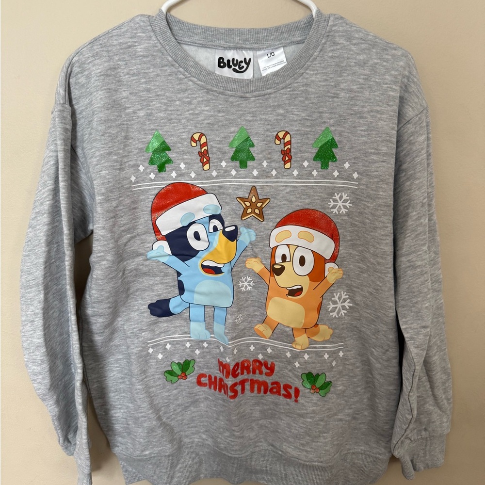 Bluey - Kids Christmas Sweatshirt Unisex - Gray